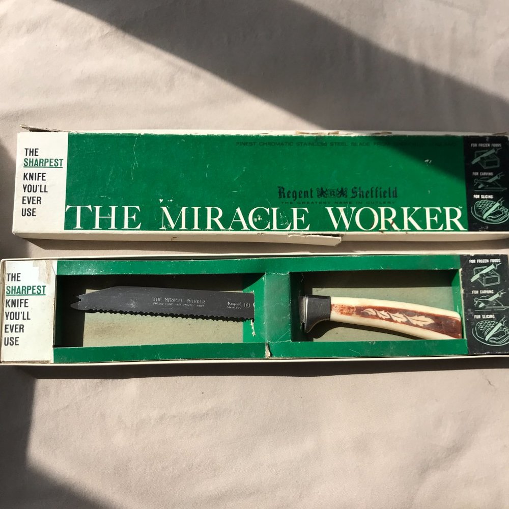 Vintage THE MIRACLE WORKER Regent Sheffield CHROMATIC Stainless Steel Cutlery